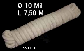 Corde blanche 7.5 Metres en 10 milimètres