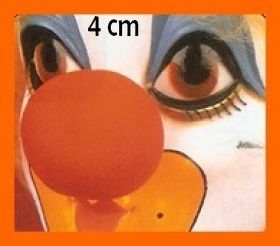 Nez de clowm en mousse (4 centimétres)