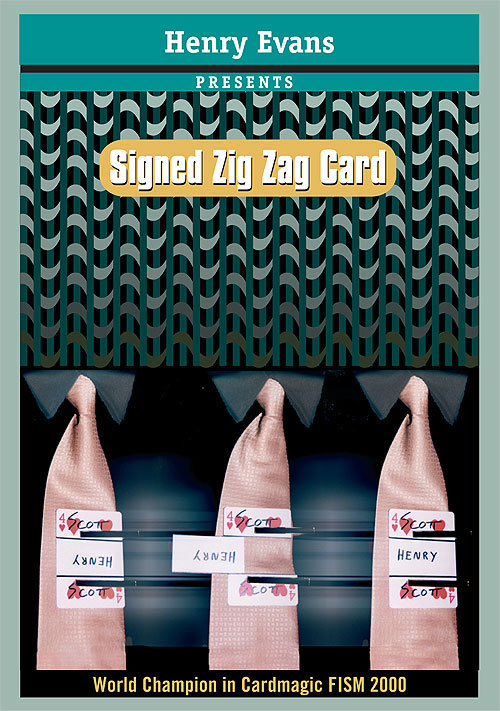 Signed Zig Zag Card (Henry Evans)