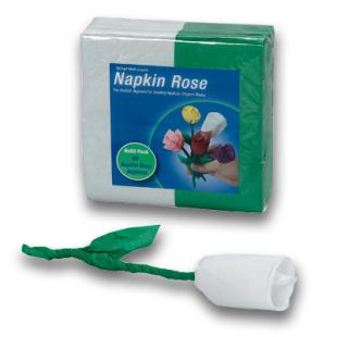 Recharge Napkin Rose (Vert / Blanc)