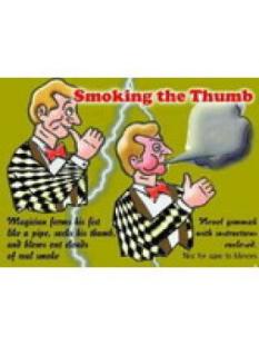 Smoking the thumb / Fumer son pouce