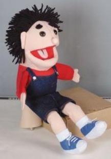 Marionnette à main Petit Garçon Ventriloquie 36cm