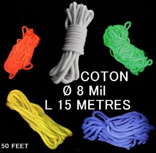 Corde coton 8 mm 15 Mètres