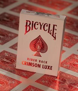 Jeu Bicycle Metal Luxe Rouge crimson
