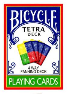 Jeu Bicycle Tetra  4 way fanning deck