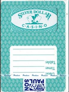 jeu cartes casino Silver Dollar  las Vegas