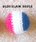 Balle crochetée tourbillon muscade magnétique, Ø 2,7 cm Couleur : Bleu / Blanc / Rouge