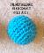 Balle crochetée fil métallique muscade de Ø 2,3 cm à Ø 2,7 cm, Couleur : Métallisé Bleu Cobalt