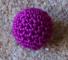 Balle crochetée, muscade Ø 1,7 cm Couleur : Violet