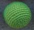 Balle crochetée, muscades Ø 4,2 cm Couleur : Vert
