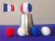 Chop cup flags V1 (routine + accessoires) Couleurs : Couleurs France