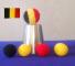 Chop cup flags V1 (routine + accessoires) Couleurs : Couleurs Belgique