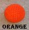 Balle crochetée  muscade Ø 3,2 cm Couleur : Orange