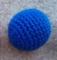 Balle crochetée, muscade Ø 2,7 cm Couleur : Bleu Roi