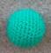 Balle crochetée, muscade Ø 2,7 cm Couleur : Vert