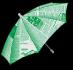 Parapluie à production papier journal Vert