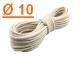 Corde blanche 10 Mil 100% coton (botte de 15 Mètre)