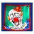 Foulard Clown 100% Soie 90 x 90