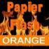 Papier flash Orange (50X20) 1 feuille